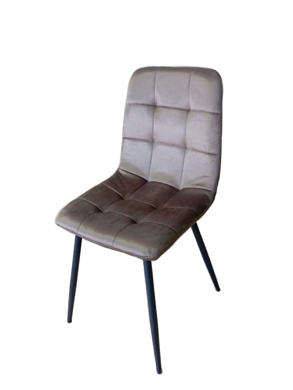 Стул Y2017 (каркас черный тк. коллекции Велюр коричневый (S46)) Стул Y2017 (каркас черный тк. коллекции Велюр коричневый (S46))