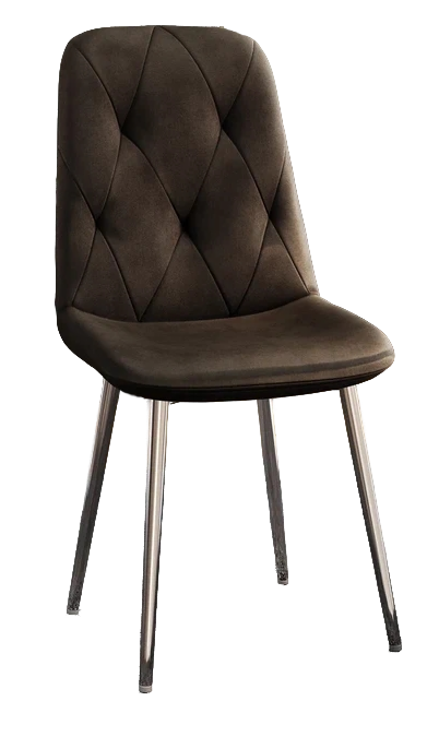 Стул DC-2103 (каркас хром тк. коричневая Velvet HLR-50) Стул DC-2103 (каркас хром тк. коричневая Velvet HLR-50)