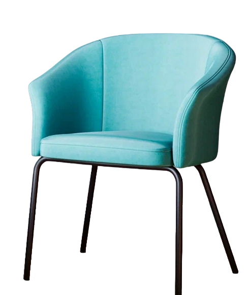 Стул DC-2310 (каркас черный тк.тиффани/ Velvet HLR-58)