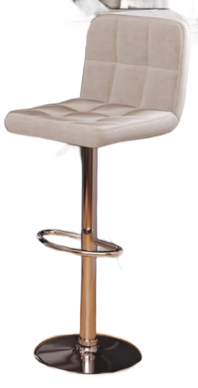 Стул барный BC-101 (каркас хром тк. капучино/Velvet HLR-7) Стул барный BC-101 (каркас хром тк. капучино/Velvet HLR-7)