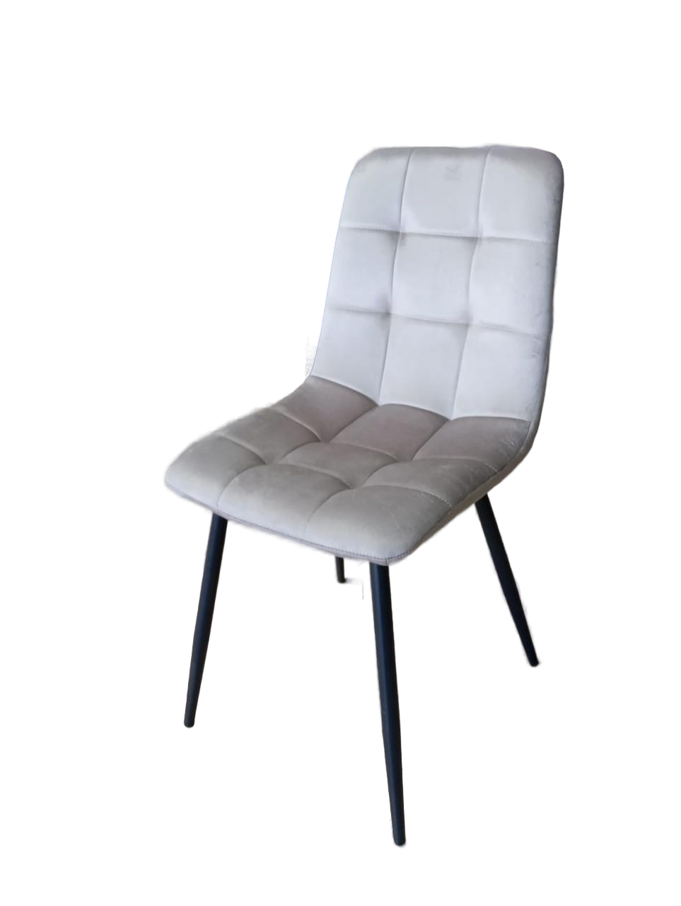 Стул Y2017 (каркас черный тк. коллекции Велюр серый(AG)) Стул Y2017 (каркас черный тк. коллекции Велюр серый(AG))