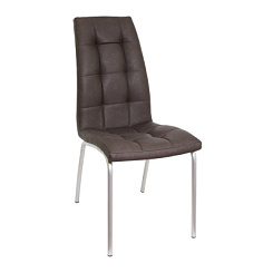 Стул Сохо (каркас серый к/з коричневый) Стул Сохо (каркас серый к/з коричневый)