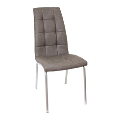 Стул Сохо (каркас серый к/з серый)