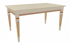 Стол Стар 1500(2000)*900*765 (столешница тон слон.кость RAL1013 / подстолье тон слон.кость RAL1013 + патина золото) Стол Стар 1500(2000)*900*765 (столешница тон слон.кость RAL1013 / подстолье тон слон.кость RAL1013 + патина золото)