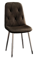 Стул DC-2103 (каркас хром тк. коричневая Velvet HLR-50) Стул DC-2103 (каркас хром тк. коричневая Velvet HLR-50)