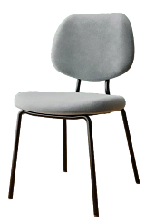 Стул DC-2308 (каркас черный тк.серый/ Velvet HLR-20) Стул DC-2308 (каркас черный тк.серый/ Velvet HLR-20)