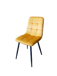 Стул Y2017 (каркас черный тк. коллекции Велюр горчица (AOX))